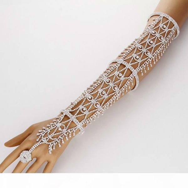 o sale women statement pave crystal rhinestone arm hand chain cuff ring copper bracelet wedding bridal celebrity belly dancer jewelry, Black
o sale women statement pave crystal rhinestone arm hand chain cuff ring copper bracelet wedding bridal celebrity belly dancer jewelry, Black
