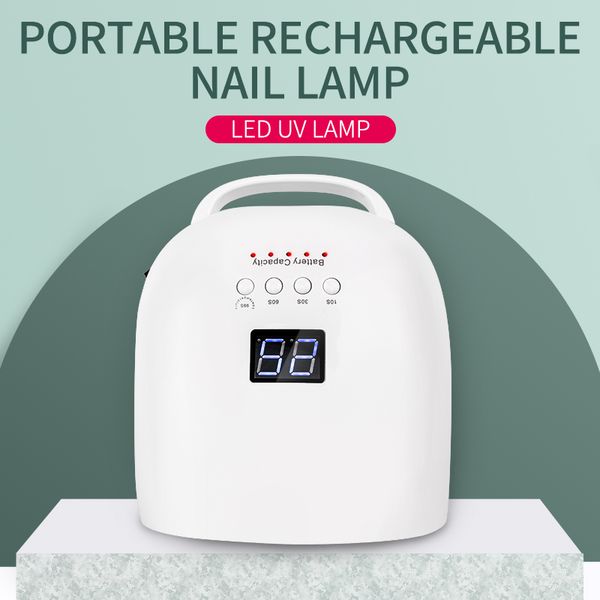 86w nail dryer rechargeable nail lamp uv lamp curing electric cordless beauty machine with large battery 86 power
86w nail dryer rechargeable nail lamp uv lamp curing electric cordless beauty machine with large battery 86 power