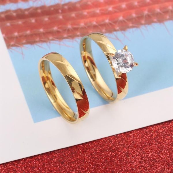 luxury female bridal wedding ring set fashion jewelry promise stone engagement rings for women, Golden;silver
luxury female bridal wedding ring set fashion jewelry promise stone engagement rings for women, Golden;silver