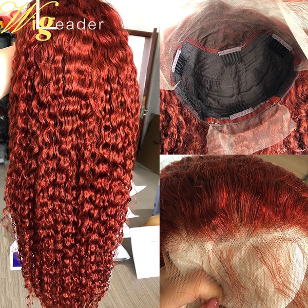 Wigleader 180% Preplucked 13x6 Lace Frontal Wigs Red Glueless Remy Hair Wigs Curly Hair Lace Wigs
Wigleader 180% Preplucked 13x6 Lace Frontal Wigs Red Glueless Remy Hair Wigs Curly Hair Lace Wigs