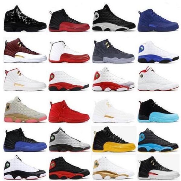 new 12 12s jumpman mens basketball shoes black metallic university gold game fiba royal white dark grey bulls men obsidian sneaker