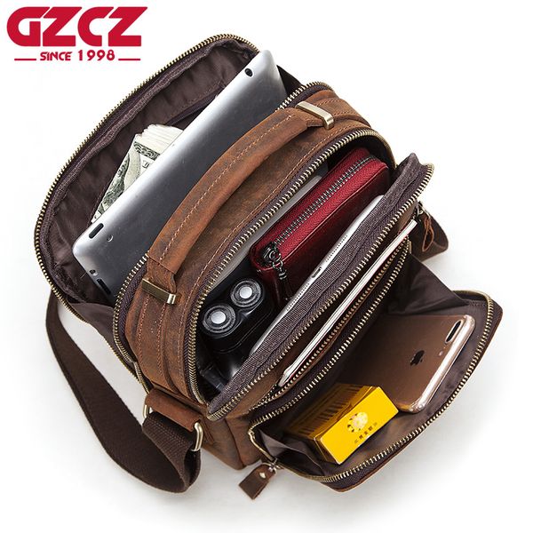 gzcz 100% quality man messenger bag small fashion men genuine leather shoulder bags business crossbody casual bag
gzcz 100% quality man messenger bag small fashion men genuine leather shoulder bags business crossbody casual bag