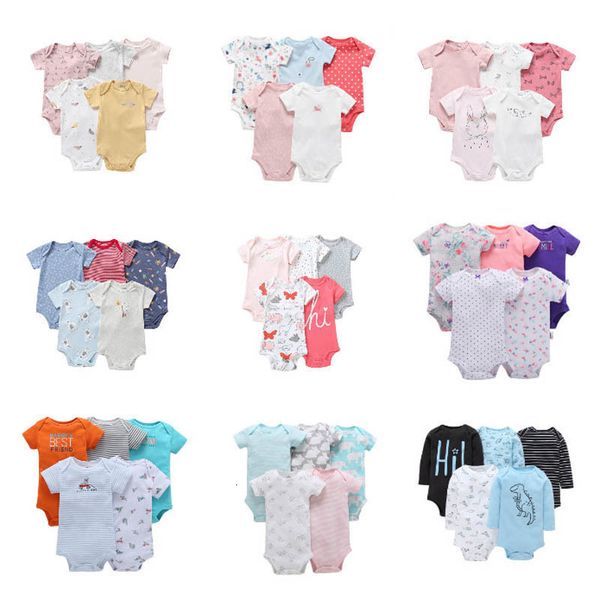 5pcs/lot newborn baby rompers 100% cotton short sleeves 0-24m infant baby boys girls jumpsuit baby pajamas, Blue
5pcs/lot newborn baby rompers 100% cotton short sleeves 0-24m infant baby boys girls jumpsuit baby pajamas, Blue