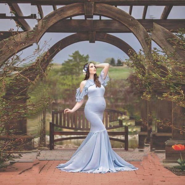 ruffles off shoulder maternity shoot dress long pregnancy pgraphy dress new elegence gown p prop for pregnant women, White
ruffles off shoulder maternity shoot dress long pregnancy pgraphy dress new elegence gown p prop for pregnant women, White