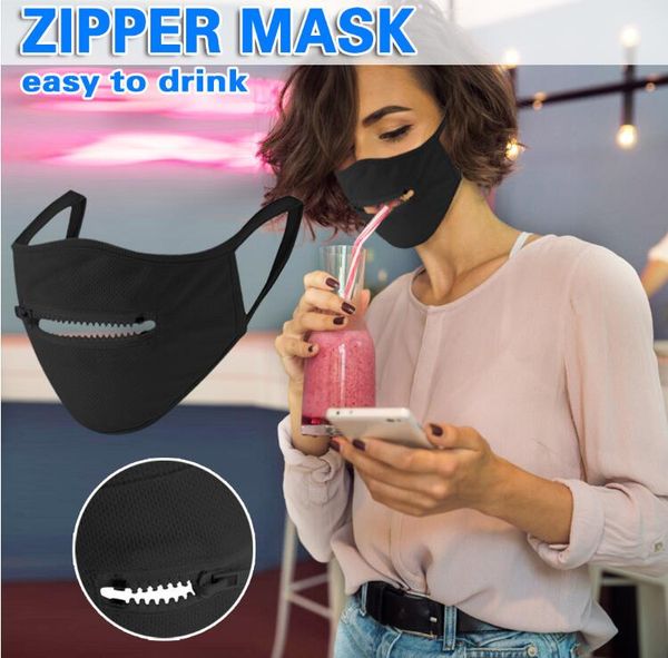 new zipper face mask washable quick dry face mask zip open grid printing cycling mouth cover eat drink in public face cover, Black
new zipper face mask washable quick dry face mask zip open grid printing cycling mouth cover eat drink in public face cover, Black