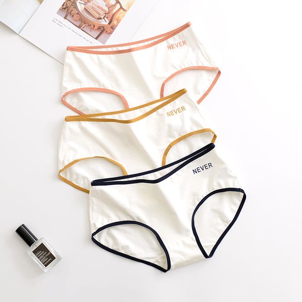 cotton solid color literary girl casual sports style japanese alphabet underwear breathable cotton crotch bag hip triangle pants, Black;pink
cotton solid color literary girl casual sports style japanese alphabet underwear breathable cotton crotch bag hip triangle pants, Black;pink