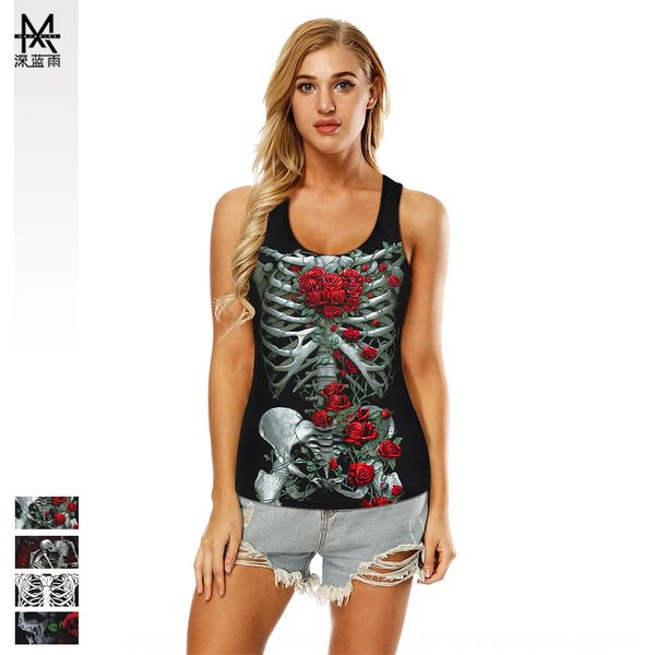 rose skull digital printed vest exercise exercise vest sports fitness sports fitness back breathable base shirt, Camo
rose skull digital printed vest exercise exercise vest sports fitness sports fitness back breathable base shirt, Camo