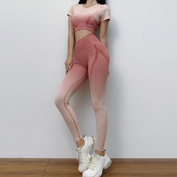 yoga outfits 2 piece seamless set short sleeve sports suit female gradient push up gym leggings pants+shirtworkout clothes women, White;red
yoga outfits 2 piece seamless set short sleeve sports suit female gradient push up gym leggings pants+shirtworkout clothes women, White;red