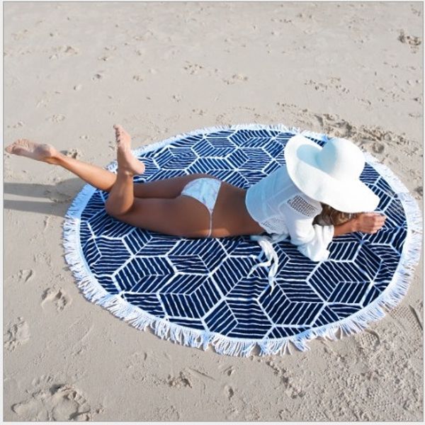 straight round towel towelshawl beach toweltassel beach towel yoga mat holiday sunscreen shawl wrap skirt, Blue;gray
straight round towel towelshawl beach toweltassel beach towel yoga mat holiday sunscreen shawl wrap skirt, Blue;gray