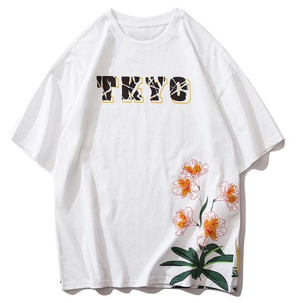 flowers print t shirt men hip hop harajuku japan style short sleeve fashion streetwear casual cotton tees, White;black
flowers print t shirt men hip hop harajuku japan style short sleeve fashion streetwear casual cotton tees, White;black