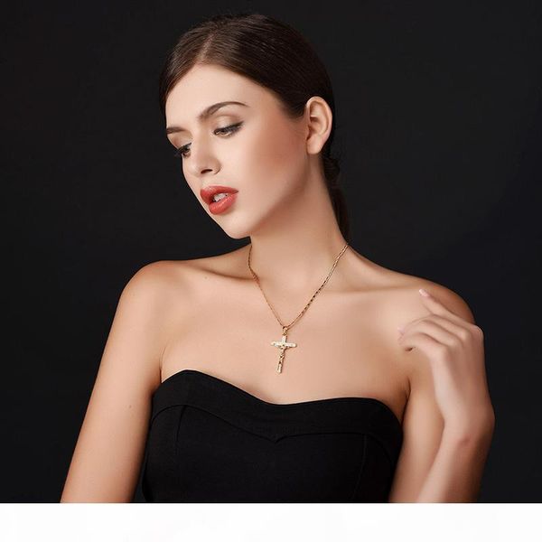 crucifix cross necklace pendant for women men platinum plated 18k real gold plated jewelry with cubic zirconia, Silver
crucifix cross necklace pendant for women men platinum plated 18k real gold plated jewelry with cubic zirconia, Silver