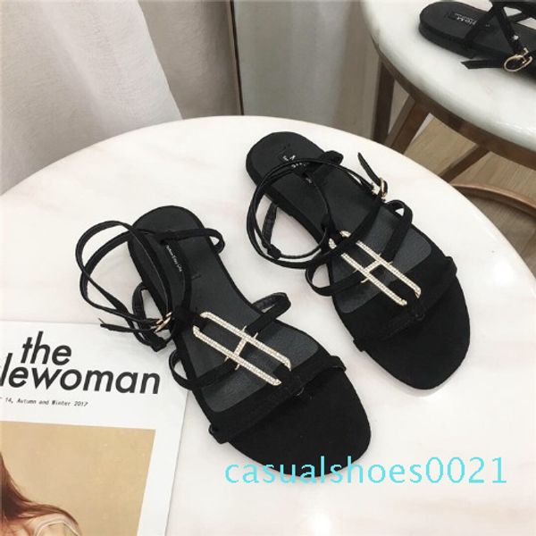 flat sandal shoe velvet shoes rhinestone sandals 2020 women's summer heels flip flops platform suit female beige flower suede c21, Black
flat sandal shoe velvet shoes rhinestone sandals 2020 women's summer heels flip flops platform suit female beige flower suede c21, Black