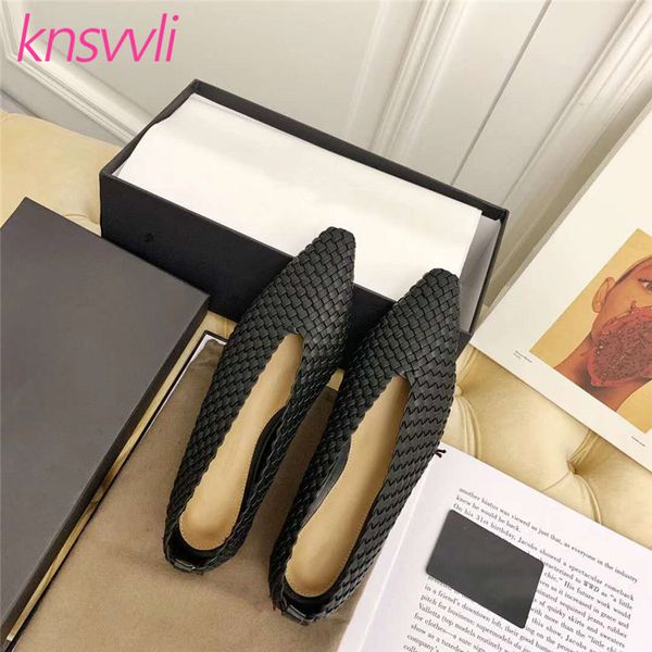new leather braided flat shoes woman pointed toe designer weave comfort loafers shoes ladies runway brand for women, Black
new leather braided flat shoes woman pointed toe designer weave comfort loafers shoes ladies runway brand for women, Black
