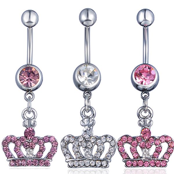 d0370-1 ( 3 colors ) crown style belly piercing body jewelry button ring ,navel ring belly bar(10pcs/lot) jfb-3343, Silver
d0370-1 ( 3 colors ) crown style belly piercing body jewelry button ring ,navel ring belly bar(10pcs/lot) jfb-3343, Silver