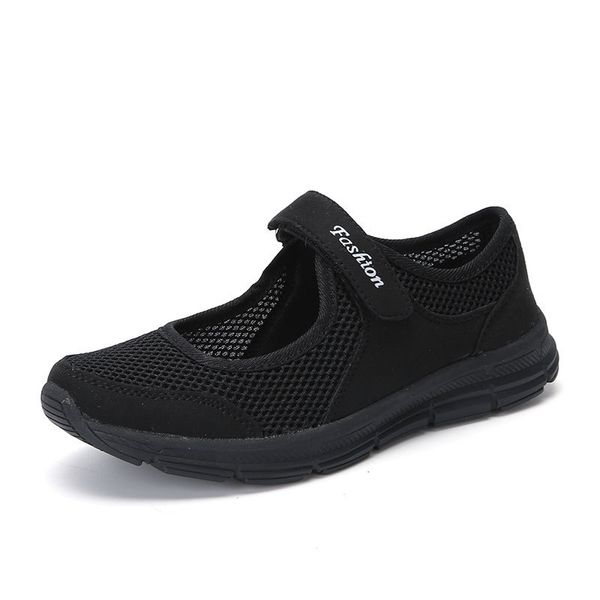 35-42 womens casual shoes female summer flats mesh loafers shoes hook loop round toe shallow old mother light ladies h31, Black
35-42 womens casual shoes female summer flats mesh loafers shoes hook loop round toe shallow old mother light ladies h31, Black