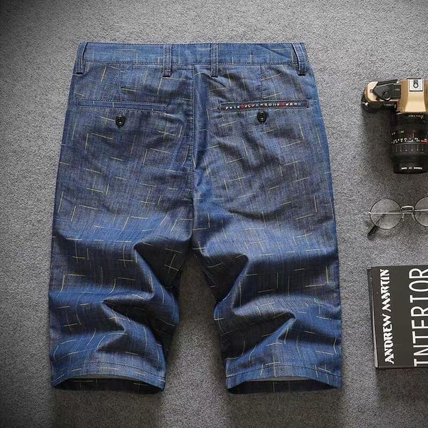 2nkgi summer thin denim shorts shorts and trousers and trousers men's 5-quarter pants casual middle pants men's plaid printed slim, Blue
2nkgi summer thin denim shorts shorts and trousers and trousers men's 5-quarter pants casual middle pants men's plaid printed slim, Blue