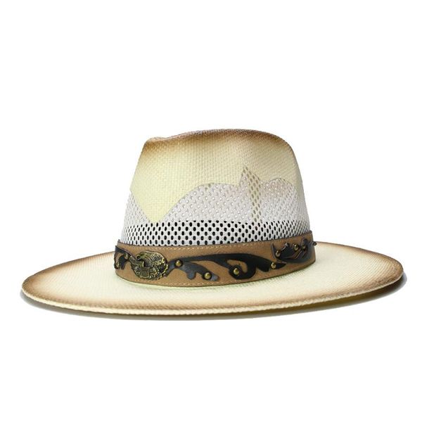 luckylianji women men's straw sun breathable mesh beach wide brim hollow out panama jazz hat american pride leather band ( 58cm, Blue;gray
luckylianji women men's straw sun breathable mesh beach wide brim hollow out panama jazz hat american pride leather band ( 58cm, Blue;gray
