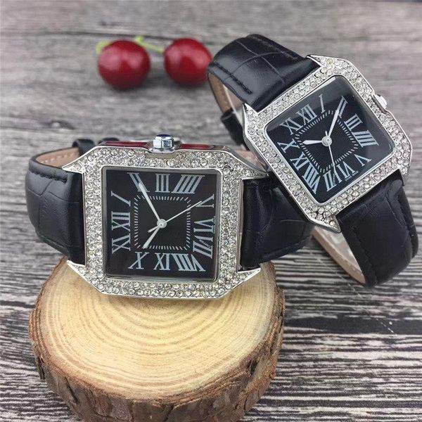 diamonds luxury designer lovers watch stainless steel dial leather strap womens mens watches with calendar casual wristwatches, Slivery;brown
diamonds luxury designer lovers watch stainless steel dial leather strap womens mens watches with calendar casual wristwatches, Slivery;brown