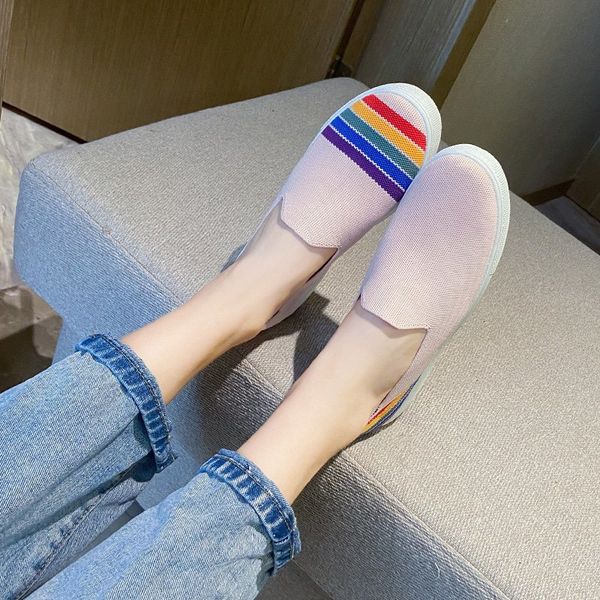 breathable knit flats women stretch fabric round toe loafers colorful stripe soft sole flat shoes women zapatos mujer 2020, Black
breathable knit flats women stretch fabric round toe loafers colorful stripe soft sole flat shoes women zapatos mujer 2020, Black