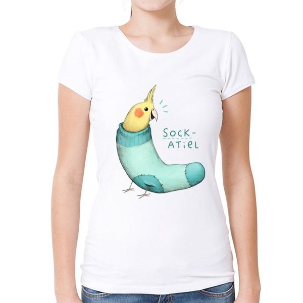 ameitte смешные творческий sockatiel / австралийские попугаи майка женская симпатичные parrot печати t-shirt высокое качество женский коротк, White
ameitte смешные творческий sockatiel / австралийские попугаи майка женская симпатичные parrot печати t-shirt высокое качество женский коротк, White