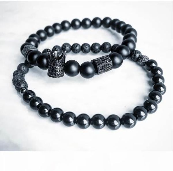 2pcs set men woman bead bracelet crown charm bangle natural beads buddha bracelet for women and mens pulseras masculina, Golden;silver
2pcs set men woman bead bracelet crown charm bangle natural beads buddha bracelet for women and mens pulseras masculina, Golden;silver