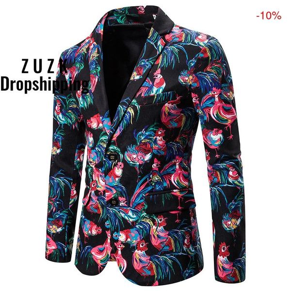 zuzk print casual blazer men slim fit nightclub party floral suit jacket stage singer costume homme wedding blazers man, White;black
zuzk print casual blazer men slim fit nightclub party floral suit jacket stage singer costume homme wedding blazers man, White;black