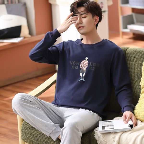 5ncju pajamas men's long-sleeved cotton spring home clothes pajamashome pajamasand autumn suit casual large size loose men's pajam, Black;brown
5ncju pajamas men's long-sleeved cotton spring home clothes pajamashome pajamasand autumn suit casual large size loose men's pajam, Black;brown