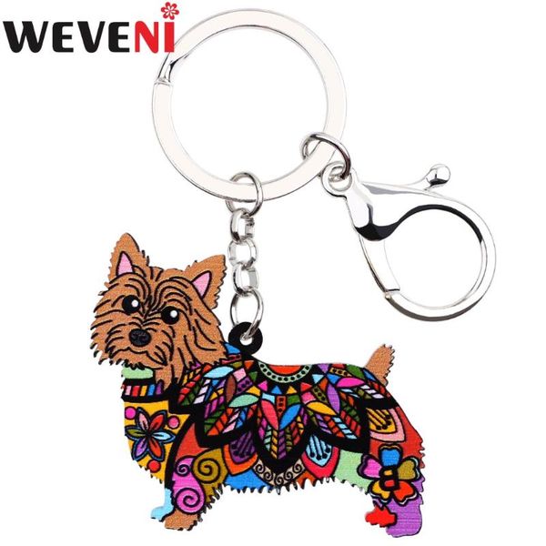 weveni acrylic norwich terrier dog key chain drop shipping key ring bag charm car keychain accessories new jewelry for women, Silver
weveni acrylic norwich terrier dog key chain drop shipping key ring bag charm car keychain accessories new jewelry for women, Silver