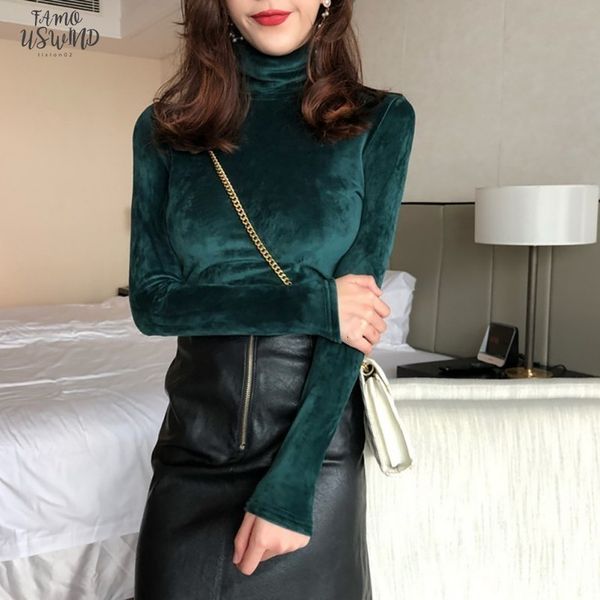 women turtleneck petal sleeve t shirt velvet warm long sleeve bottoming female casual solid color fashion tshirt autumn, White
women turtleneck petal sleeve t shirt velvet warm long sleeve bottoming female casual solid color fashion tshirt autumn, White
