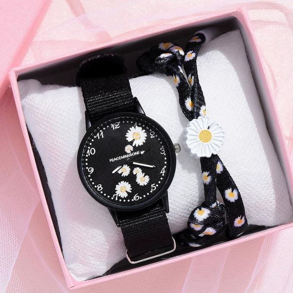 wristwatches nylon strap style quartz women watch daisy fowers for fashion casual wrist ladies montre femme, Slivery;brown
wristwatches nylon strap style quartz women watch daisy fowers for fashion casual wrist ladies montre femme, Slivery;brown