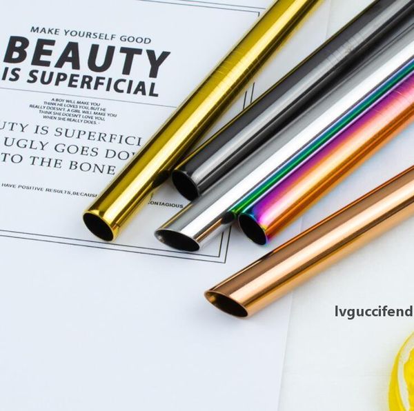 drinking straws reusable rainbow stainless steel straws for milkshakes bubble tea extra wide rainbow 215*12mm party metal straws 4 colors
drinking straws reusable rainbow stainless steel straws for milkshakes bubble tea extra wide rainbow 215*12mm party metal straws 4 colors