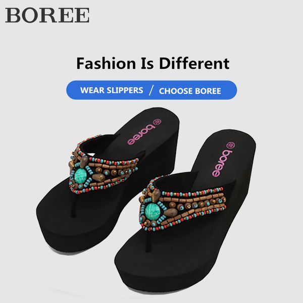 boree summer flip flops for women wedge platform slipper handmade beaded bohemia beach slippers female lady shoes outdoor slides, Black
boree summer flip flops for women wedge platform slipper handmade beaded bohemia beach slippers female lady shoes outdoor slides, Black