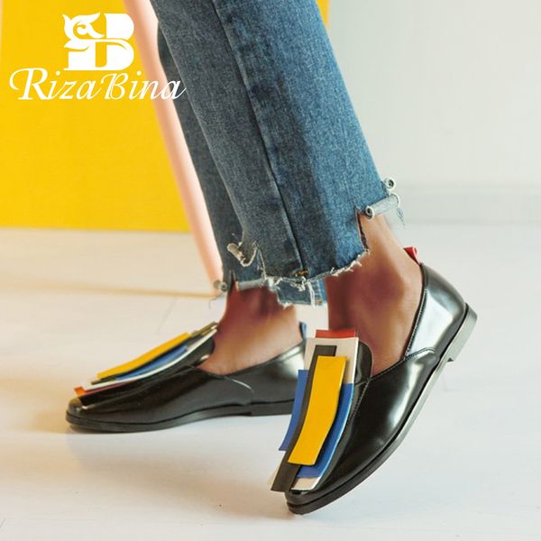 rizabina new women flats shoes fashion brand spring shoes women's casual low heels woman slip on date footwear size 32-43, Black
rizabina new women flats shoes fashion brand spring shoes women's casual low heels woman slip on date footwear size 32-43, Black