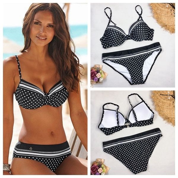 bikini push up 2 piece swimsuit women swimwear 2020 polka dots print bikinis plus size bathing suit female maillot de femme, White;black
bikini push up 2 piece swimsuit women swimwear 2020 polka dots print bikinis plus size bathing suit female maillot de femme, White;black