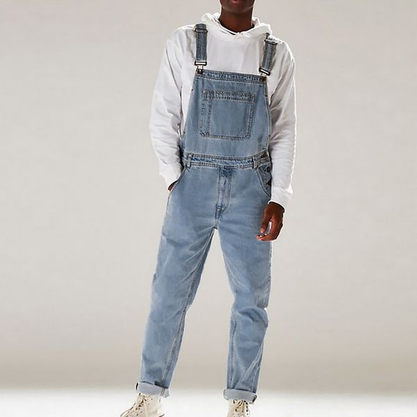 puimentiua 2020 fashion men's ripped jeans jumpsuits hi street distressed denim bib overalls for man suspender pants size s-3xl, Blue
puimentiua 2020 fashion men's ripped jeans jumpsuits hi street distressed denim bib overalls for man suspender pants size s-3xl, Blue