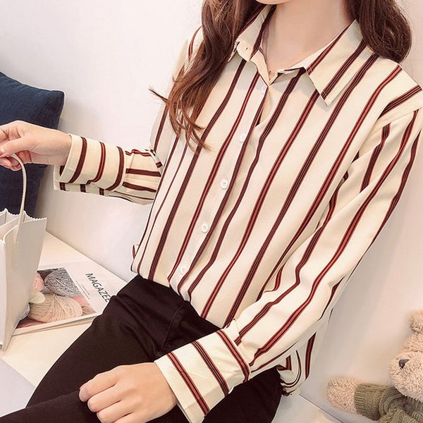 women blouses shirts women casual loose autumn striped long sleeve female ladies office blouse shirt women blusas applique femininas, White
women blouses shirts women casual loose autumn striped long sleeve female ladies office blouse shirt women blusas applique femininas, White