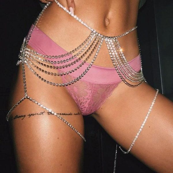 stonefans rhinestone multi-layer waist body chain jewelry for women crystal belly chain bikini harness body accessories t200508, Silver
stonefans rhinestone multi-layer waist body chain jewelry for women crystal belly chain bikini harness body accessories t200508, Silver