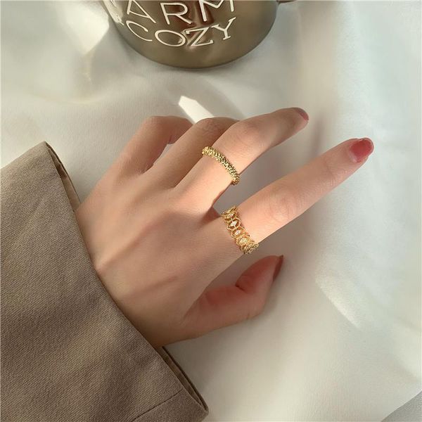 tiktok personalized niche design rhinestone two-piece set combination open ring metal index finger ring female, Silver
tiktok personalized niche design rhinestone two-piece set combination open ring metal index finger ring female, Silver
