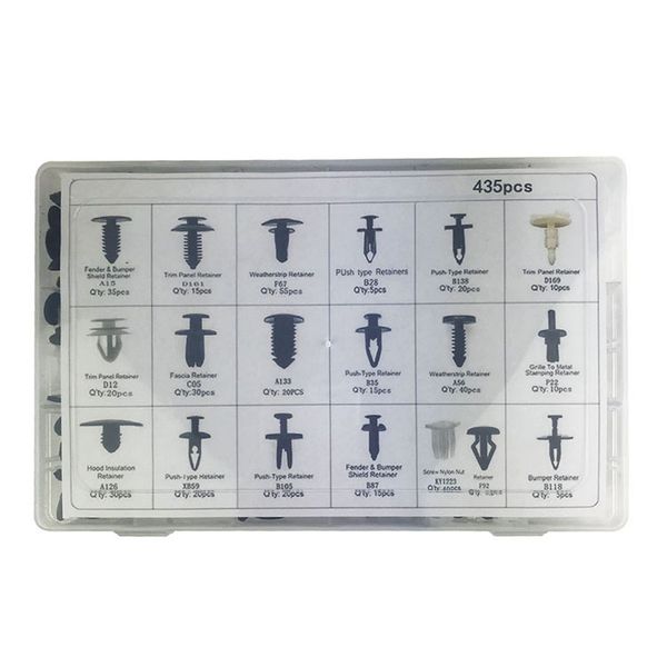 435pcs he06 car plastic expansion wear heart nail screw fastener lining clip fender trunk
435pcs he06 car plastic expansion wear heart nail screw fastener lining clip fender trunk
