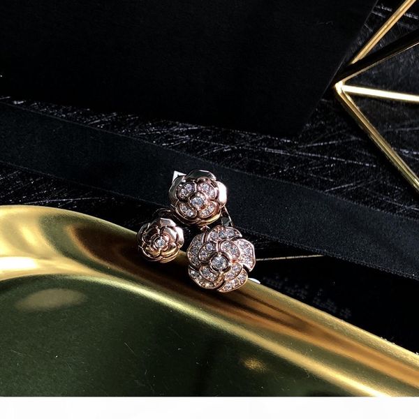 l new camellia and diamond womens open designer rings luxury designer jewelry women rings, Golden;silver
l new camellia and diamond womens open designer rings luxury designer jewelry women rings, Golden;silver
