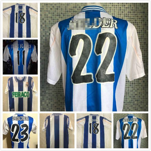 1999 2000 deportivo de la coruna retro soccer jersey 98 00 depor home vintage makaay mauro silva fran djalminha classic football shirt, Black;yellow
1999 2000 deportivo de la coruna retro soccer jersey 98 00 depor home vintage makaay mauro silva fran djalminha classic football shirt, Black;yellow