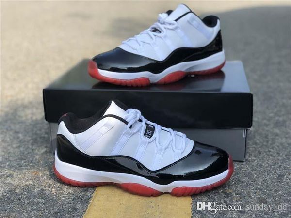 est high air authentic 11 low white bred man basketball shoes 11s men black true red retro athletic sneakers with original box av2187-16
est high air authentic 11 low white bred man basketball shoes 11s men black true red retro athletic sneakers with original box av2187-16