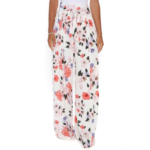 sweet printed women's trousers in spring and summer slim stylish wide leg college casual women's trousers, Black;white
sweet printed women's trousers in spring and summer slim stylish wide leg college casual women's trousers, Black;white