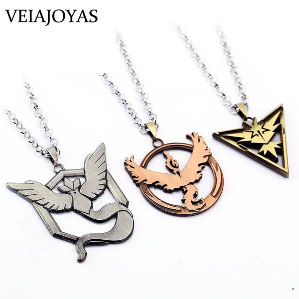 go necklace valor mystic instinct pendants necklace 3 styles articuno zapdos moltres game jewelry chain souveni, Silver
go necklace valor mystic instinct pendants necklace 3 styles articuno zapdos moltres game jewelry chain souveni, Silver