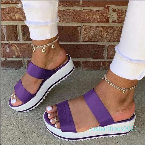 2020 new summer women's slippers color matching fashion thick bottom wedge heel wild beach large size sandals and slippers s c21, Black
2020 new summer women's slippers color matching fashion thick bottom wedge heel wild beach large size sandals and slippers s c21, Black