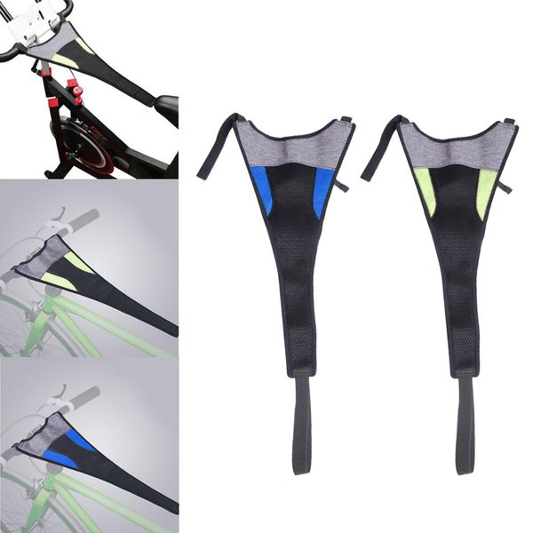 bicycle sweat cover frame guard bike trainer roller belt riding blue green