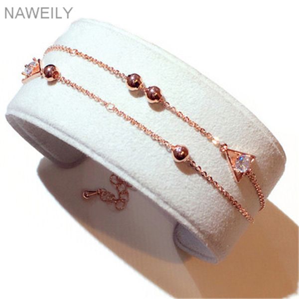 naweily geometric triangle crystal bracelets women new fashion double layer bead charm bracelet & bangles jewelry accessories, Red;blue
naweily geometric triangle crystal bracelets women new fashion double layer bead charm bracelet & bangles jewelry accessories, Red;blue