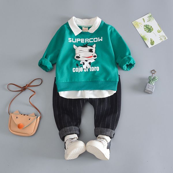 baby clothing autumn new fashion baby boys girls cartoon cow long sleeve cotton pullover stripe pants 2pcs sports set, White
baby clothing autumn new fashion baby boys girls cartoon cow long sleeve cotton pullover stripe pants 2pcs sports set, White