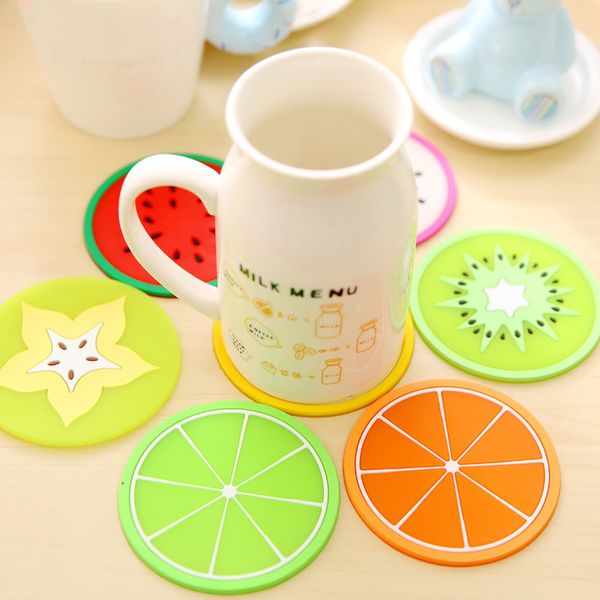 promotional cute fruit pattern colorful silicone round cup cushion holder thick drink tableware coaster mug cup mat pads dh0480
promotional cute fruit pattern colorful silicone round cup cushion holder thick drink tableware coaster mug cup mat pads dh0480