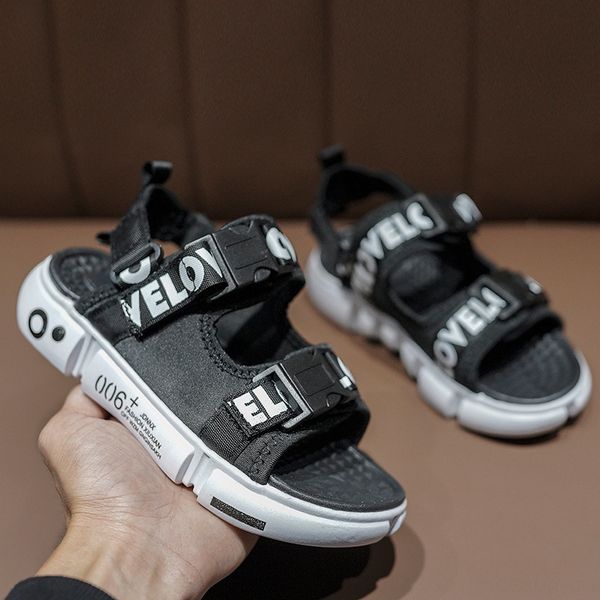 children's 2020 new boy sandals sandals korean fashion casual shoes medium and large children's soft bottom anti-skid beach shoes, Black;red
children's 2020 new boy sandals sandals korean fashion casual shoes medium and large children's soft bottom anti-skid beach shoes, Black;red